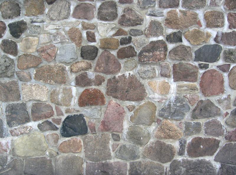 鹅卵石石墙背景