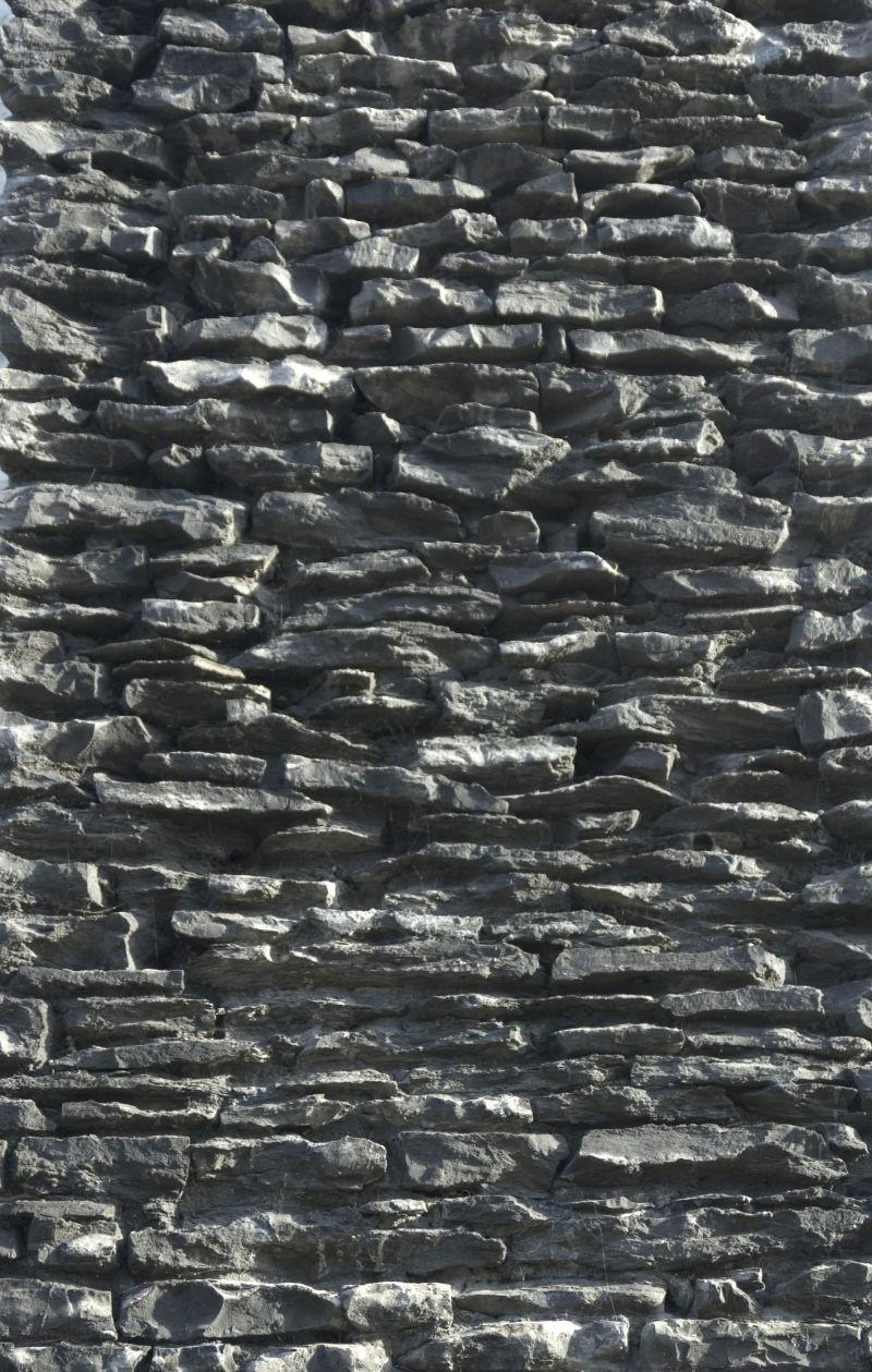 长条状石头墙背景