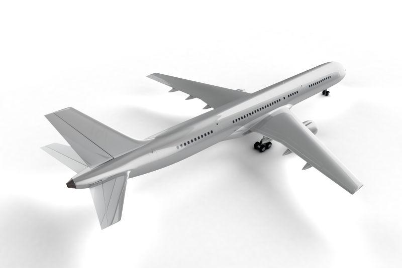 3D模型银色飞机
