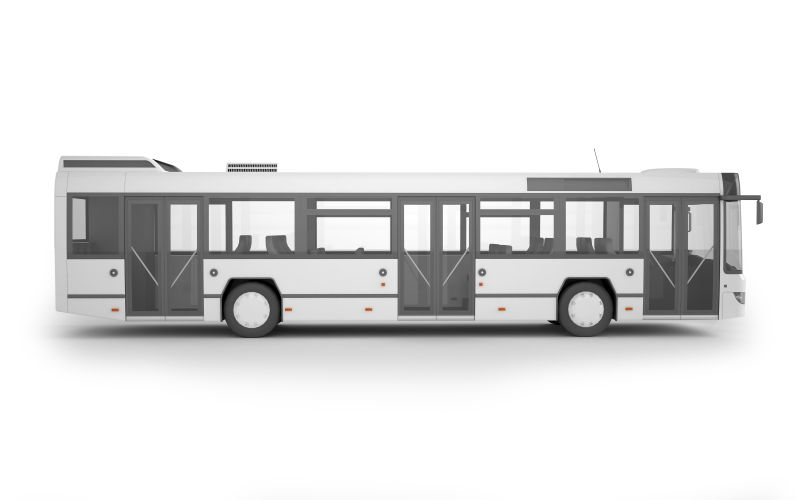 大型巴士侧面模型