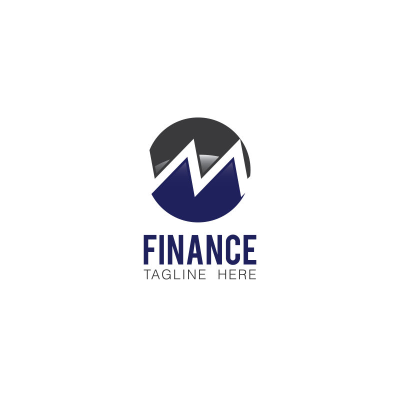 矢量圆形创意金融logo
