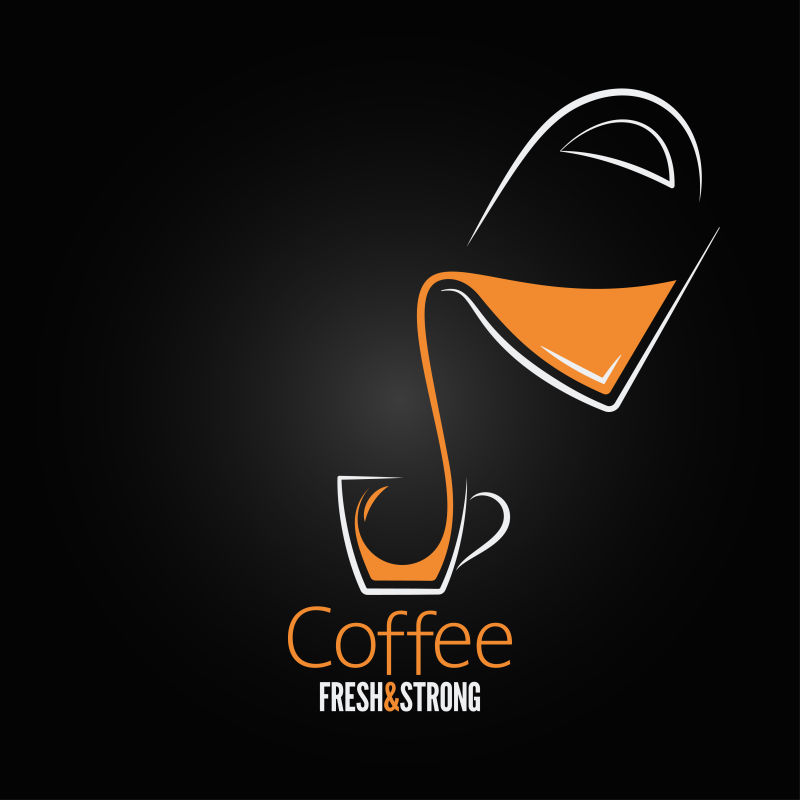 矢量咖啡杯logo设计
