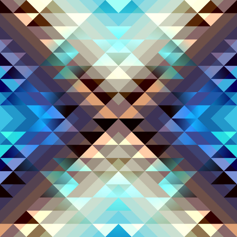 抽象现代几何三角元素的创意背景