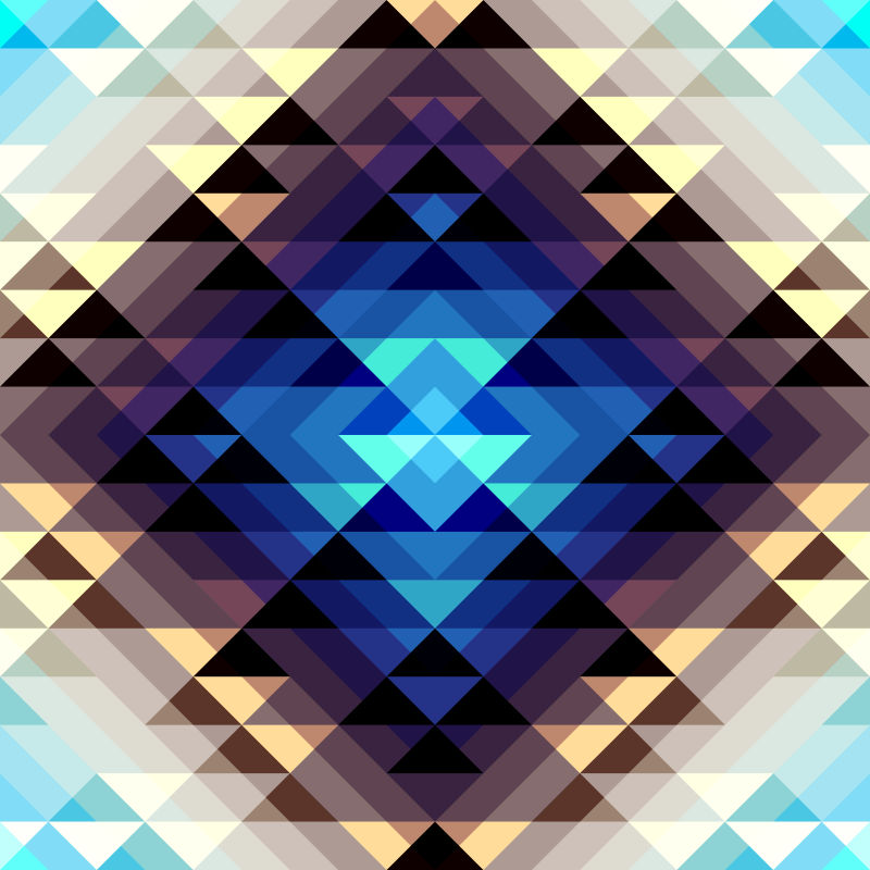 矢量现代几何三角马赛克风格的背景