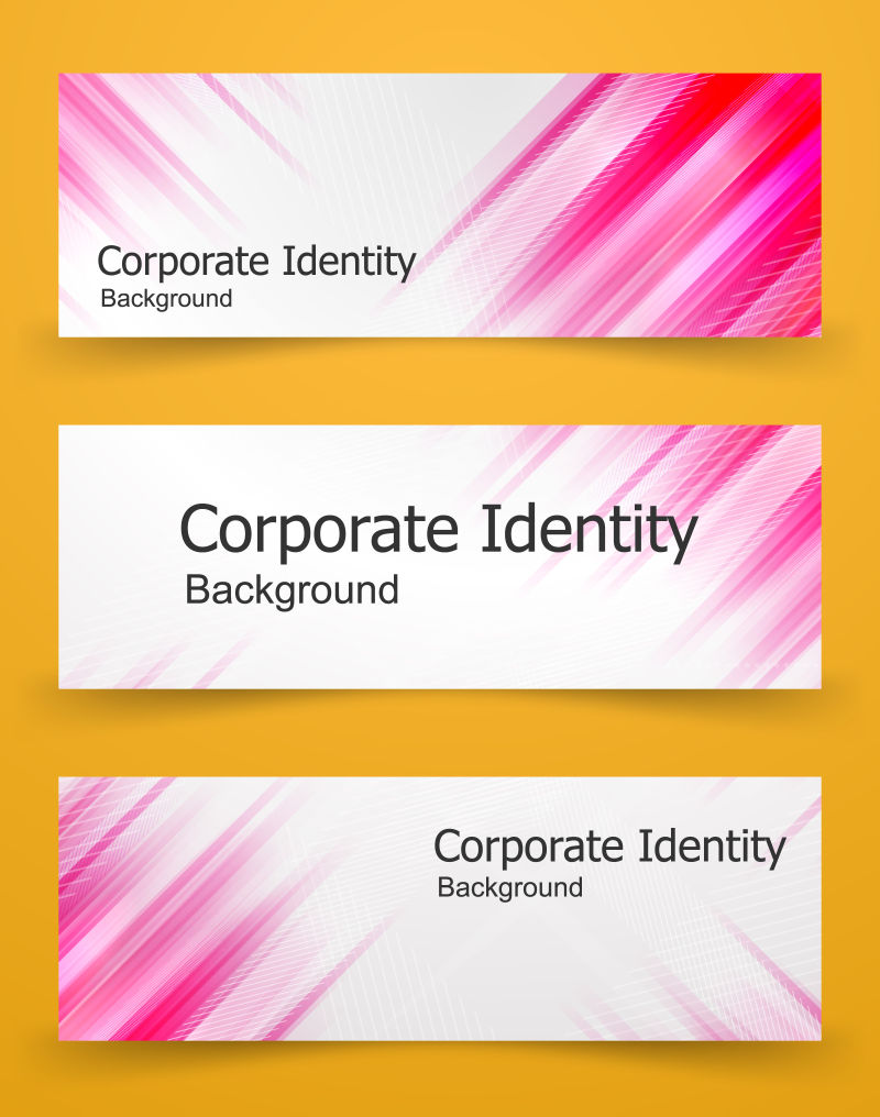 企业形象横幅经典矢量图