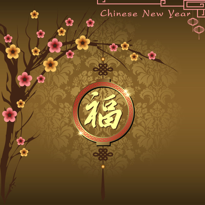 矢量中国传统新年