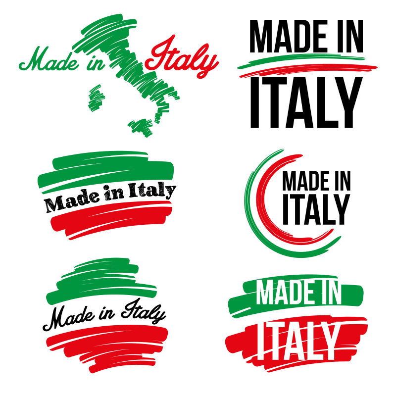 意大利产品标签矢量设计