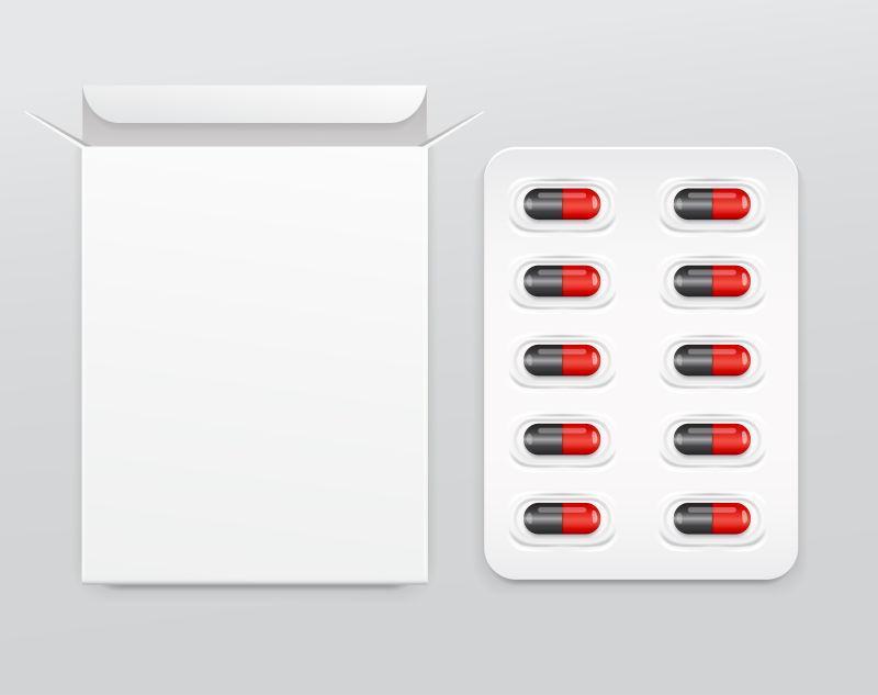 矢量泡囊包装胶囊