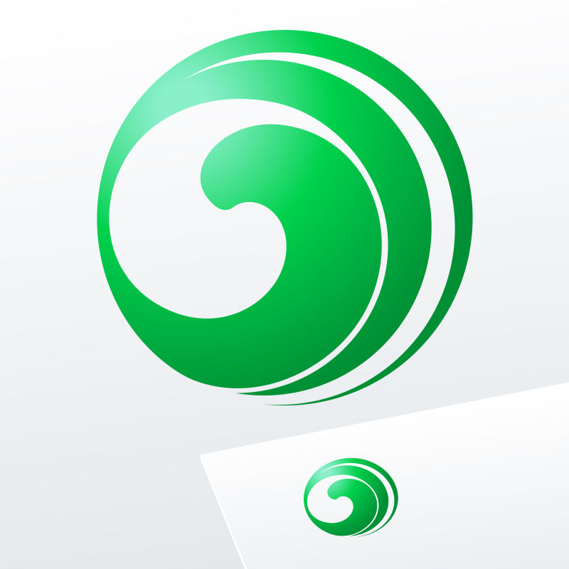 矢量的绿色logo设计