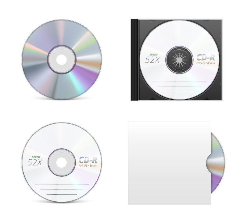 矢量各式CD光盘