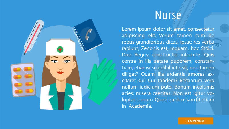 矢量护士概念插图