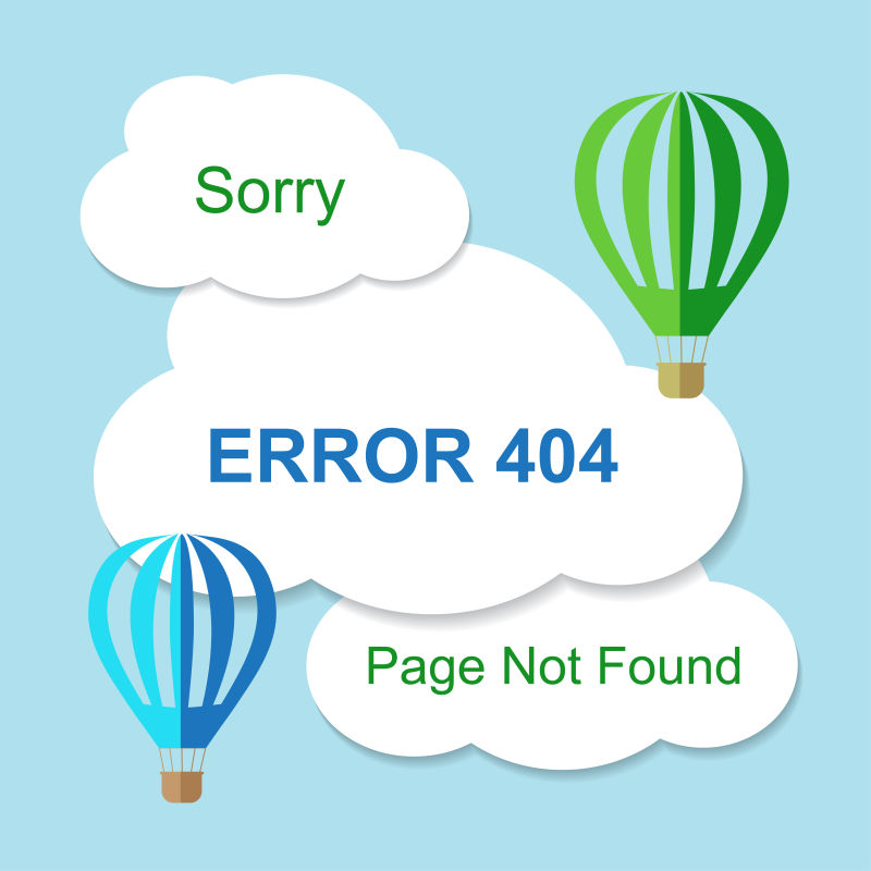 矢量的404网页错误页面设计