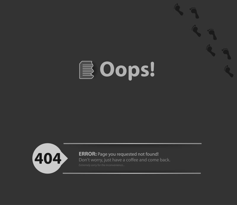 404错误页面的插图矢量设计