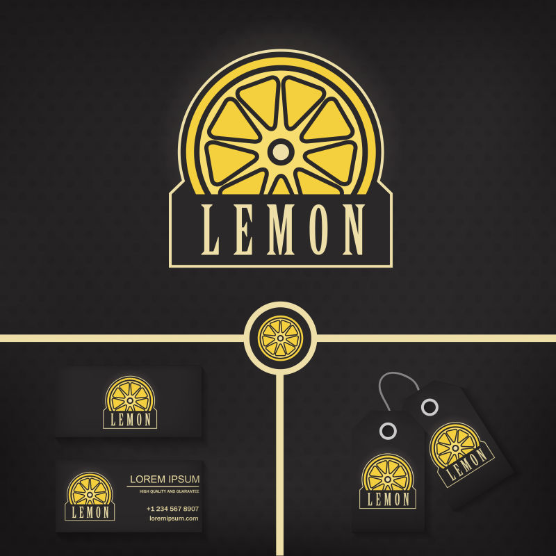 创意矢量柠檬标志设计