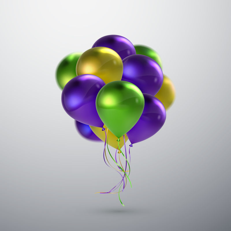 矢量装饰的彩色气球