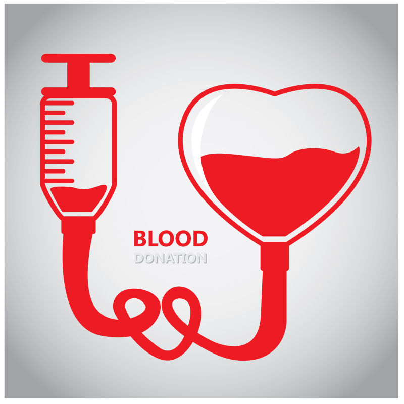 献血概念创意插图矢量设计