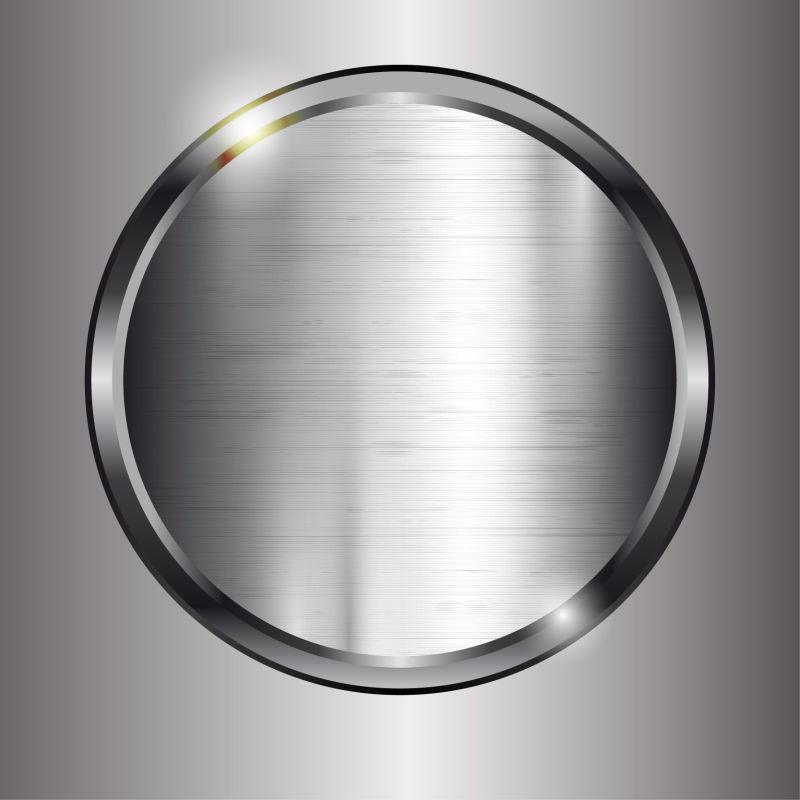 矢量的银色金属圆环背景设计