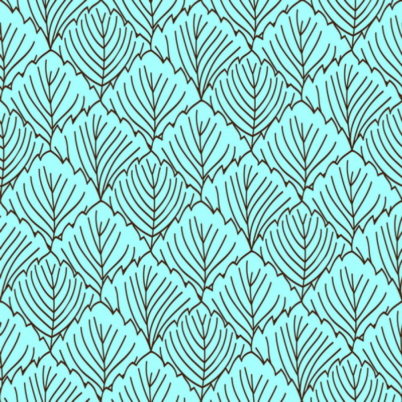 抽象的蓝色树叶图案背景矢量设计