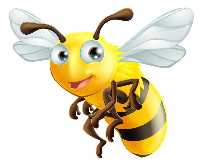 卡通蜜蜂形象设计矢量