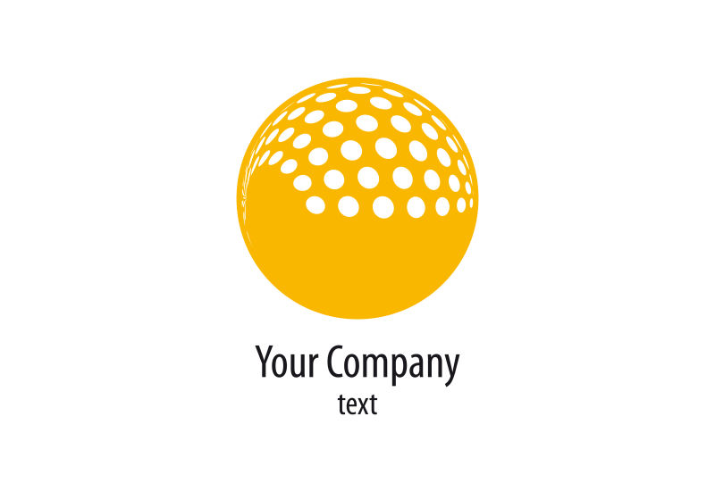 矢量的金色商业的logo