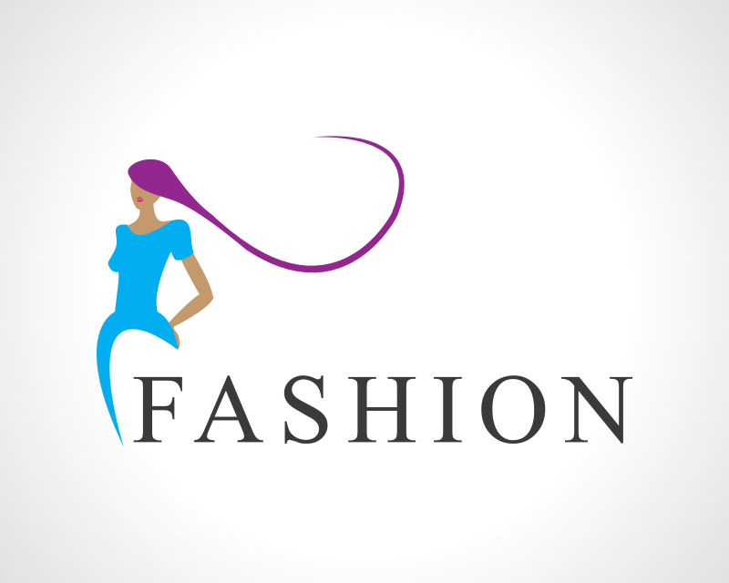 抽象矢量时尚女装公司标志设计