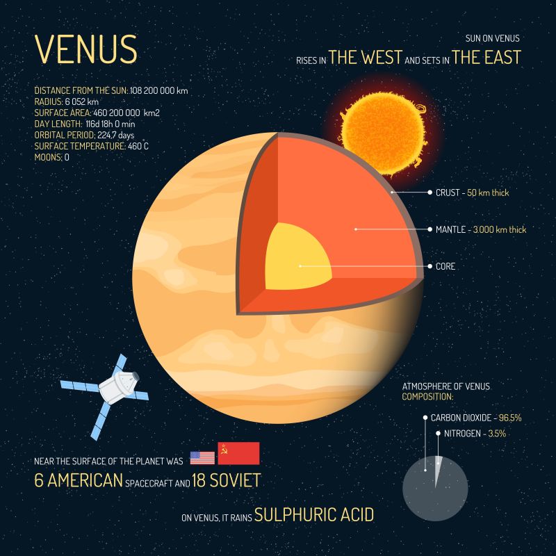 矢量金星结构图解