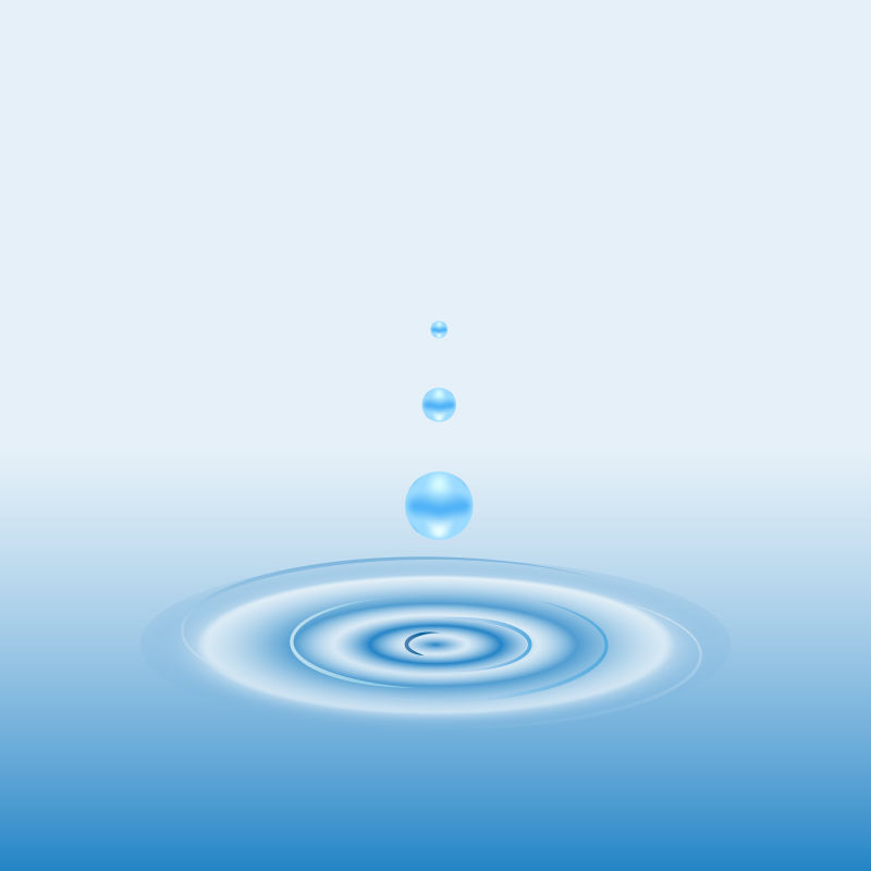 矢量的蓝色水滴背景设计