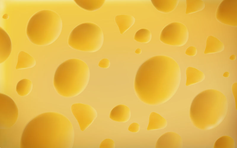 创意矢量黄色奶酪背景