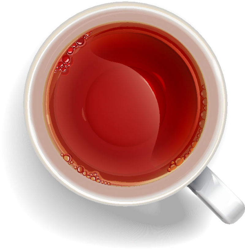 抽象矢量现代红茶的平面设计