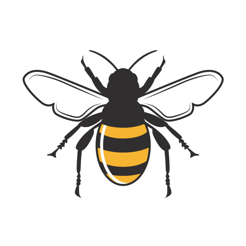 矢量蜂蜜蜜蜂图标