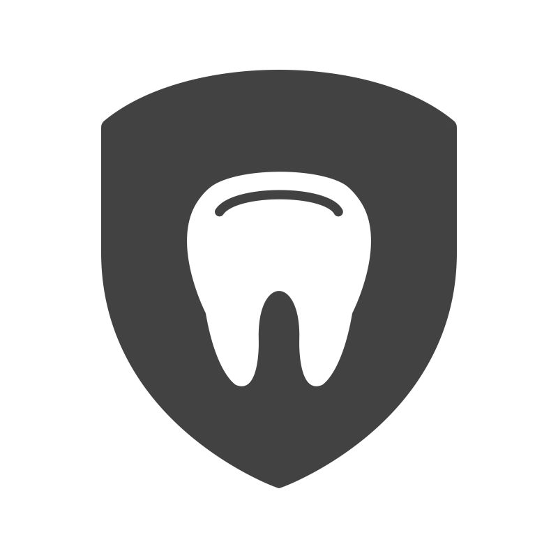 创意矢量现代牙齿保护图标设计
