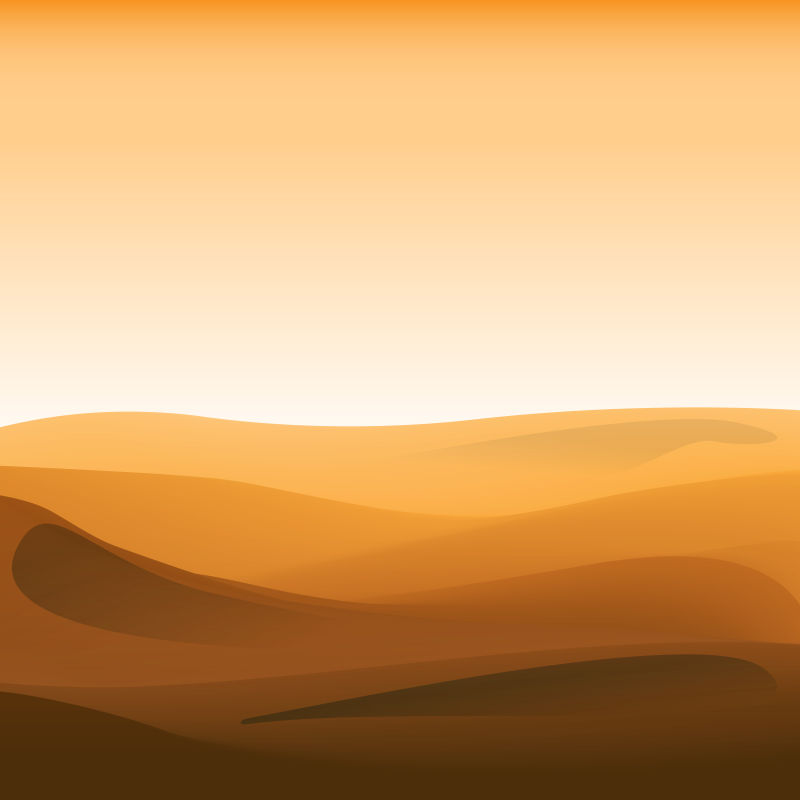 沙漠抽象背景矢量插图
