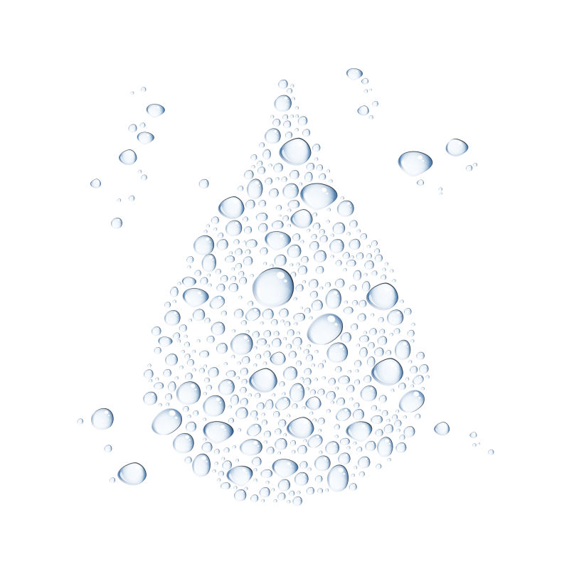 抽象矢量水滴元素的水滴背景设计