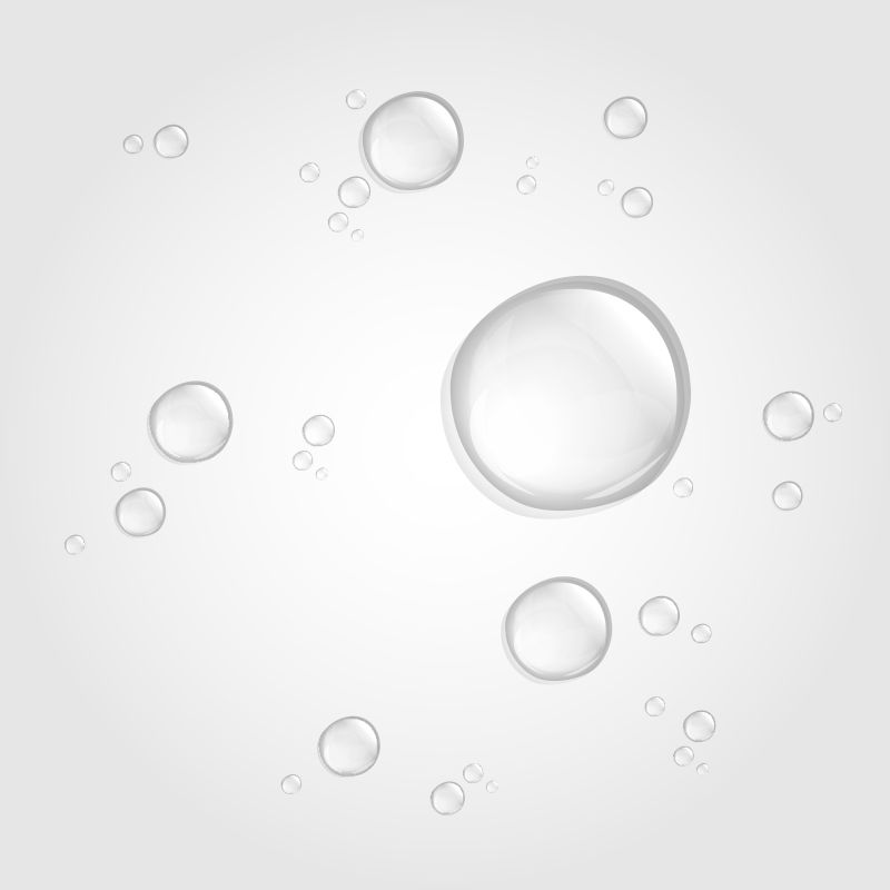 矢量抽象现代水滴设计元素