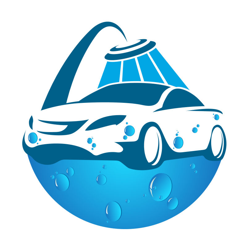 矢量洗车logo设计