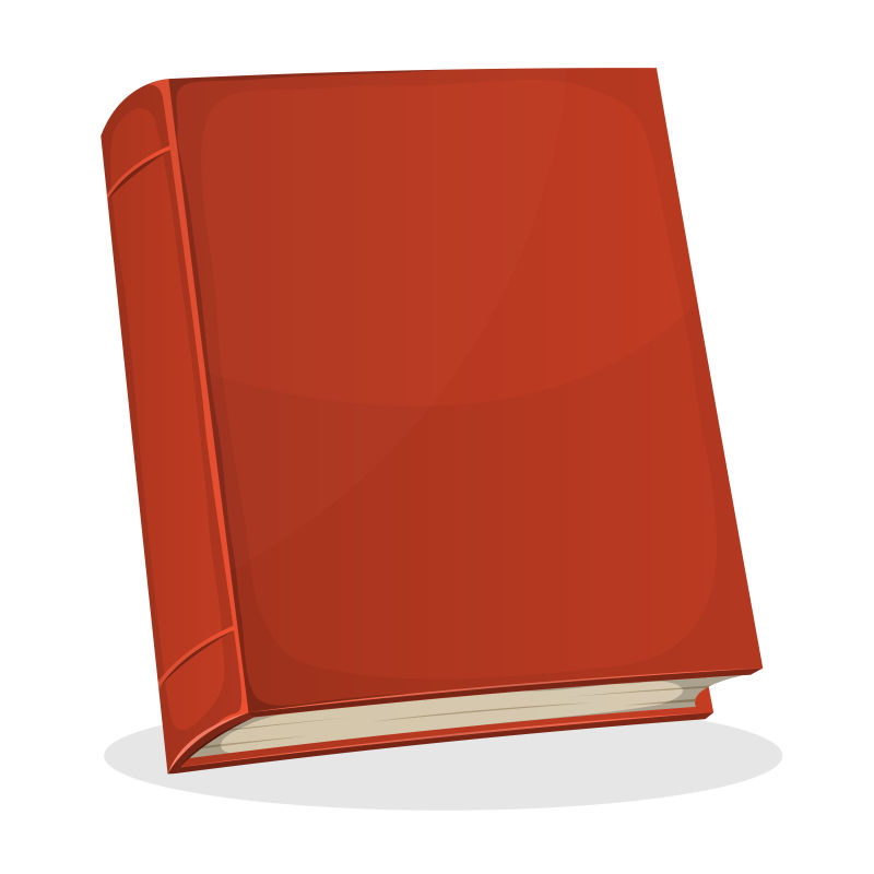 抽象矢量红色卡通书籍设计
