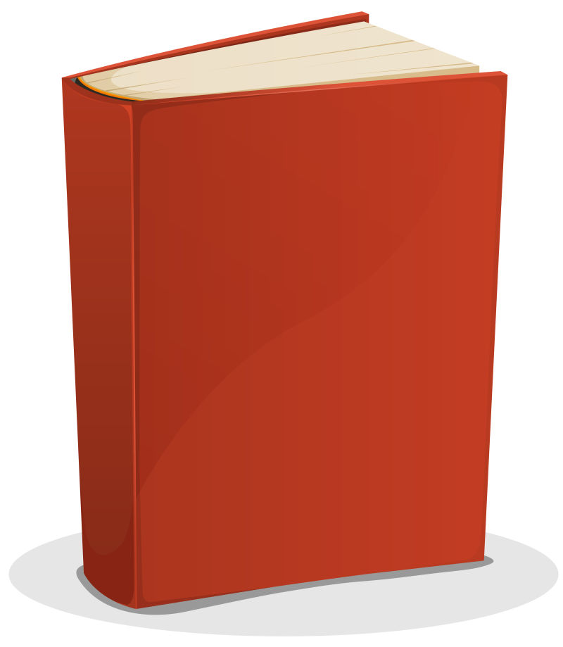 创意矢量红色竖直的书籍设计