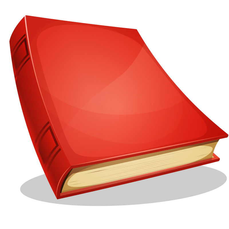 创意矢量红色的书设计