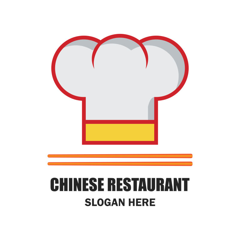 创意矢量现代中式餐厅主题标志设计