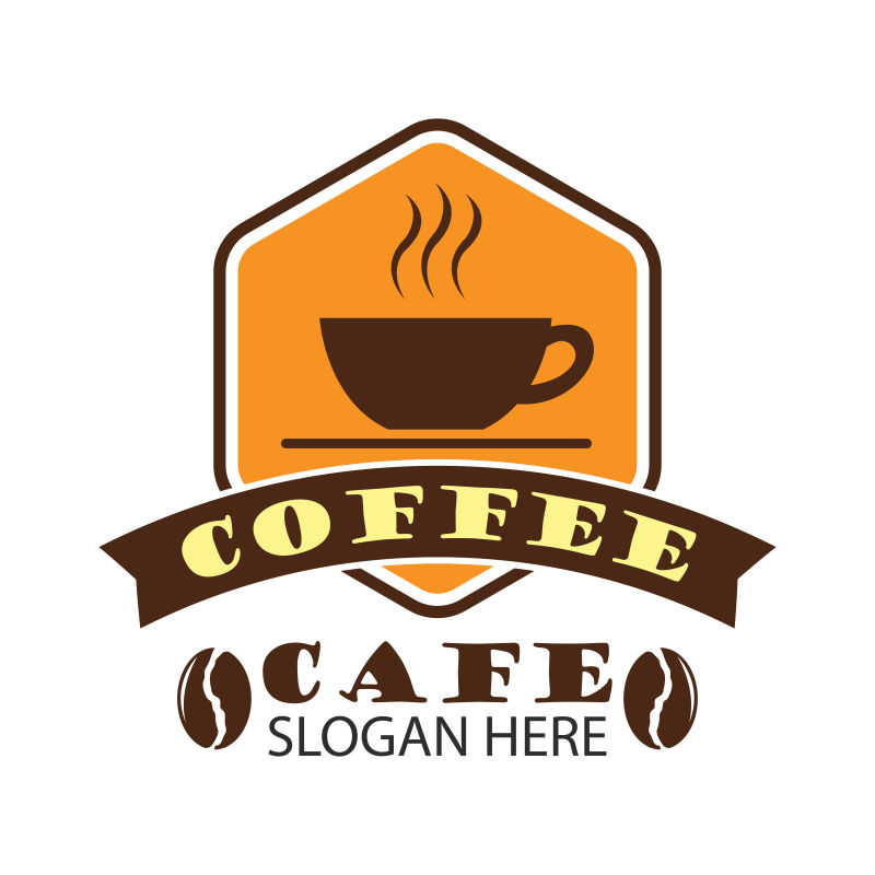咖啡屋创意标志矢量设计