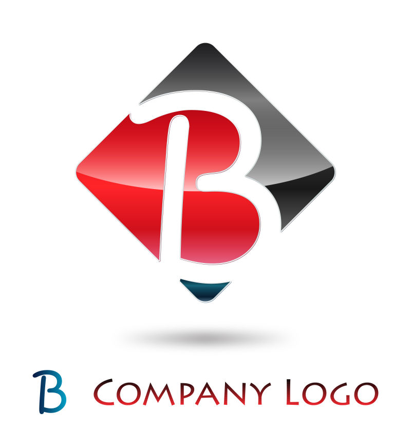 矢量字母B的标志设计