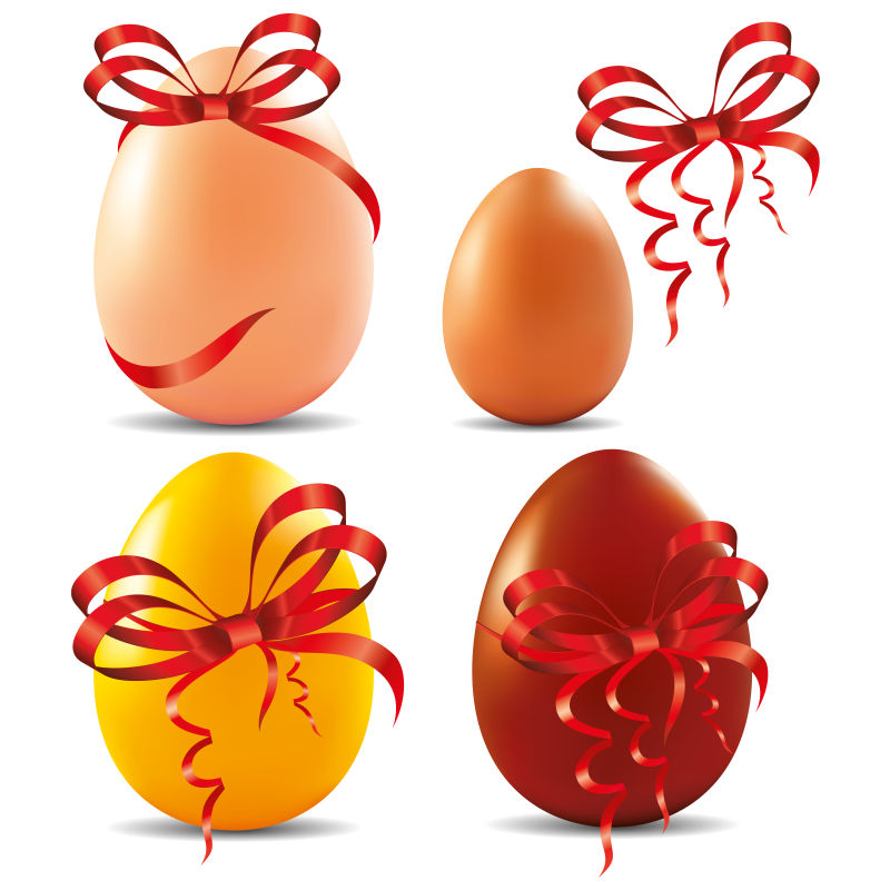 复活节鸡蛋插图矢量设计