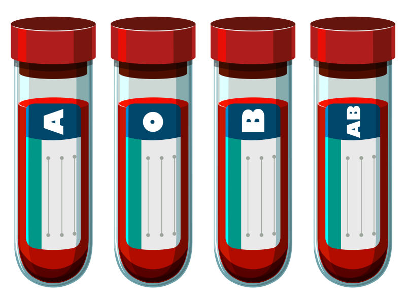 矢量试管里的血液