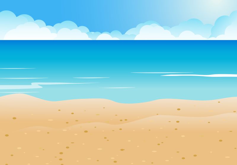 矢量的夏季沙滩设计