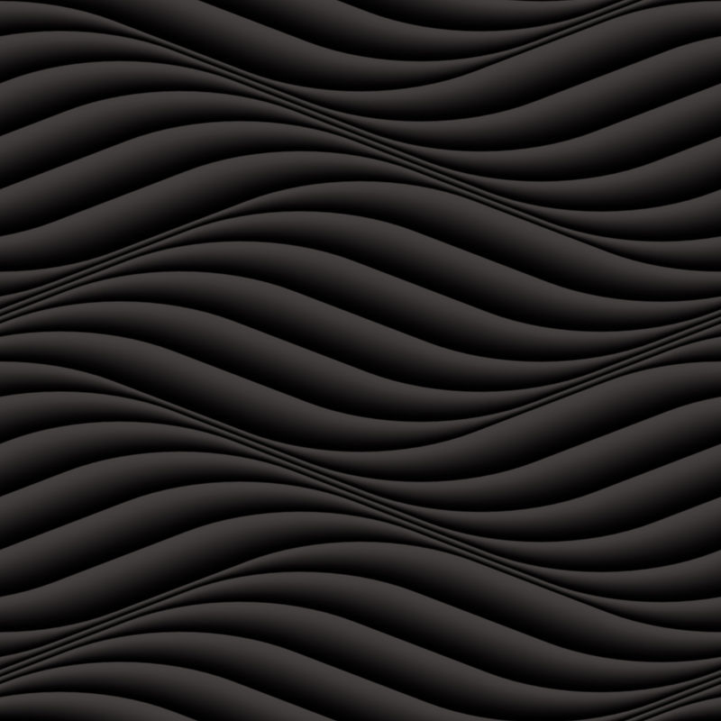 矢量的抽象黑色波纹图案背景