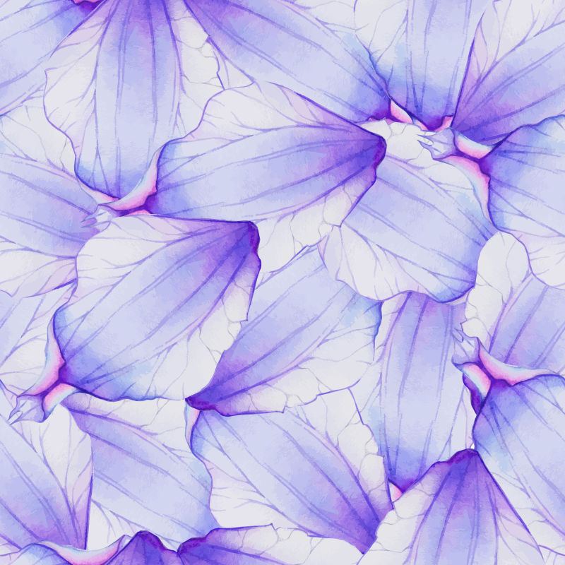 创意矢量紫色花卉元素设计装饰背景