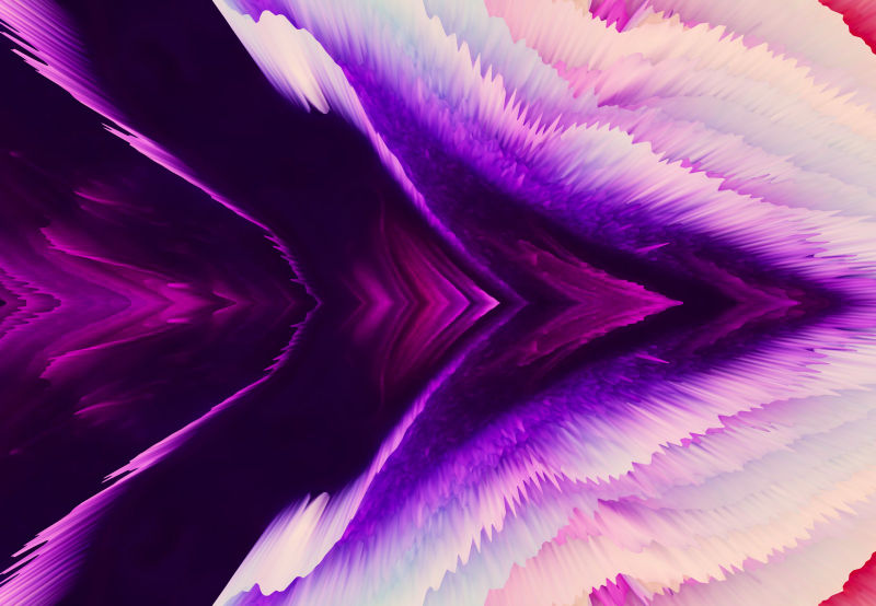 现代时尚紫色爆炸性波形背景