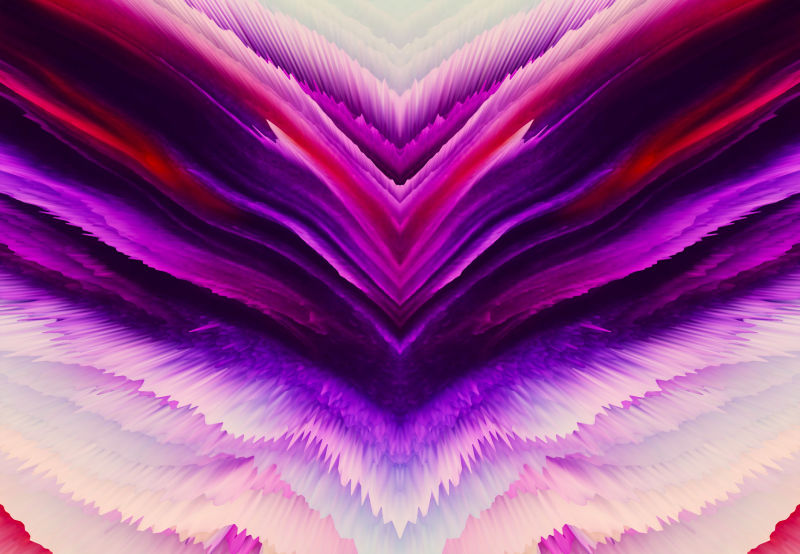 紫色抽象波形元素艺术背景