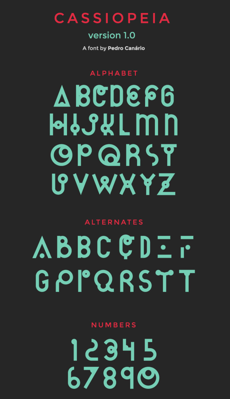 抽象矢量现代彩色创意字母数字字体设计