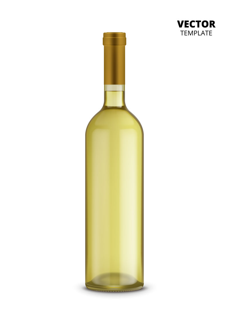 创意矢量现代葡萄酒瓶包装设计